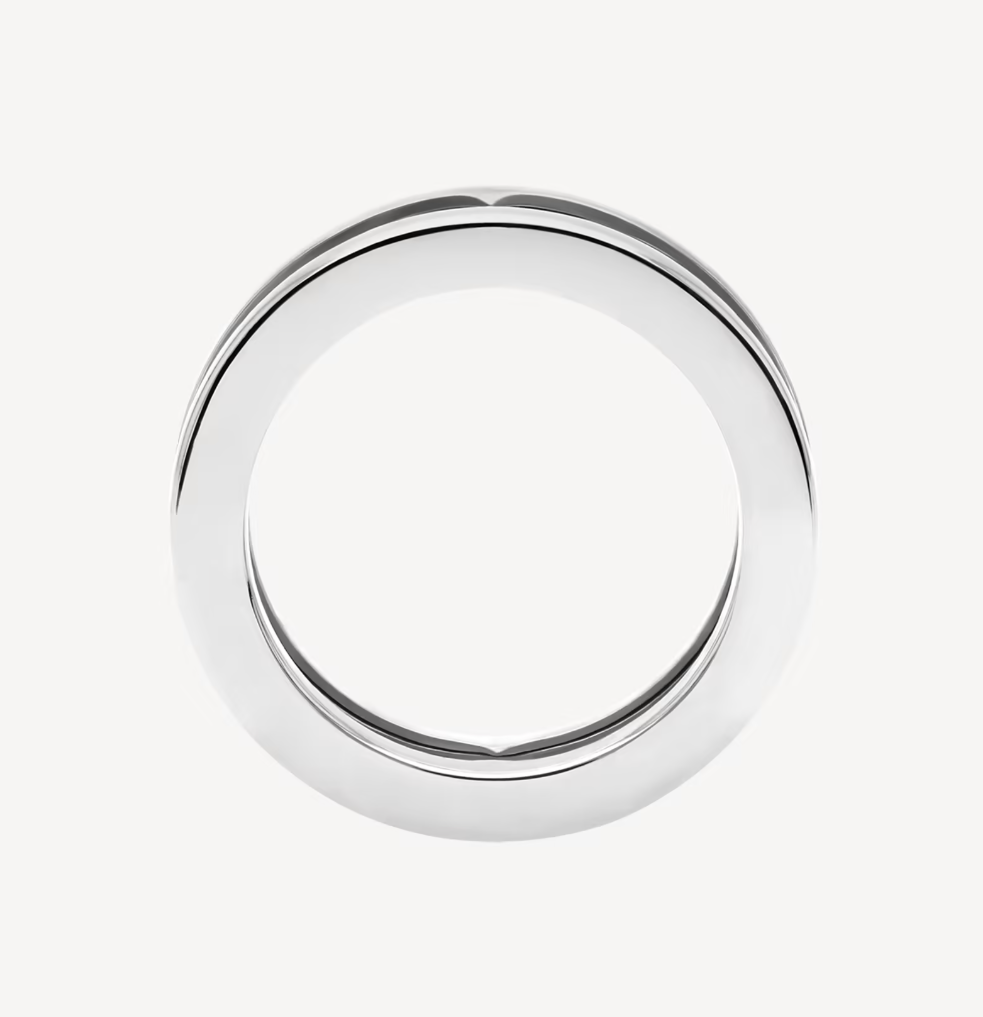 [✨ROSE💎]ZERO 1 ONE-BAND WITH OPENWORK LOGO SPIRAL RING