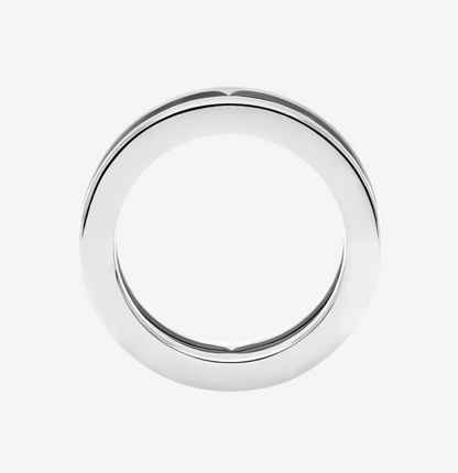 [✨ROSE💎]ZERO 1 ONE-BAND WITH OPENWORK LOGO SPIRAL RING