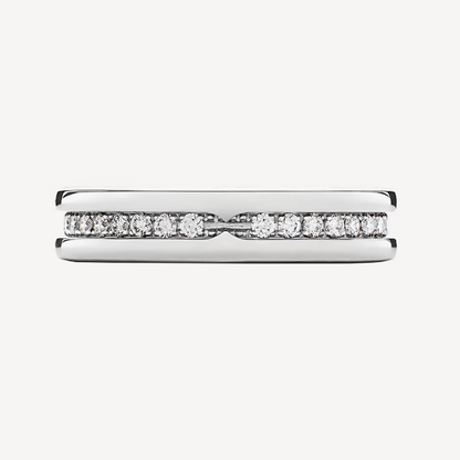 [✨ROSE💎]ZERO 1 ONE-BAND PAVED DIAMONDS ON THE SPIRAL RING