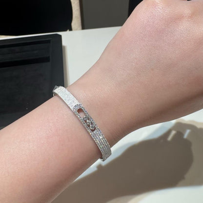 [✨ROSE💎]Move Noa Ciselé half pavé bangle