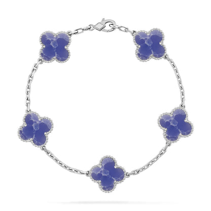 [✨ROSE💎]CLOVER 5 MOTIF BLUE VEINS BRACELET COLLECTION