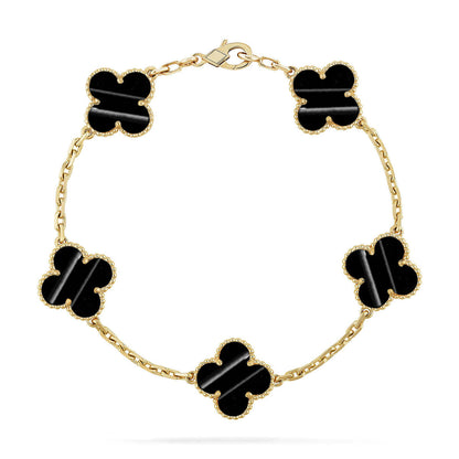 [✨ROSE💎] CLOVER 5 MOTIF PULSAR STONE BRACELET COLLECTION