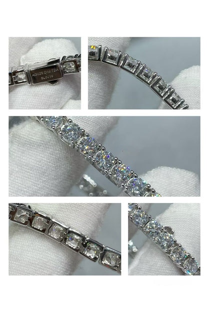 [✨ROSE💎]TENNIS BRACELET WITH FULL DIAMOND SETTING
