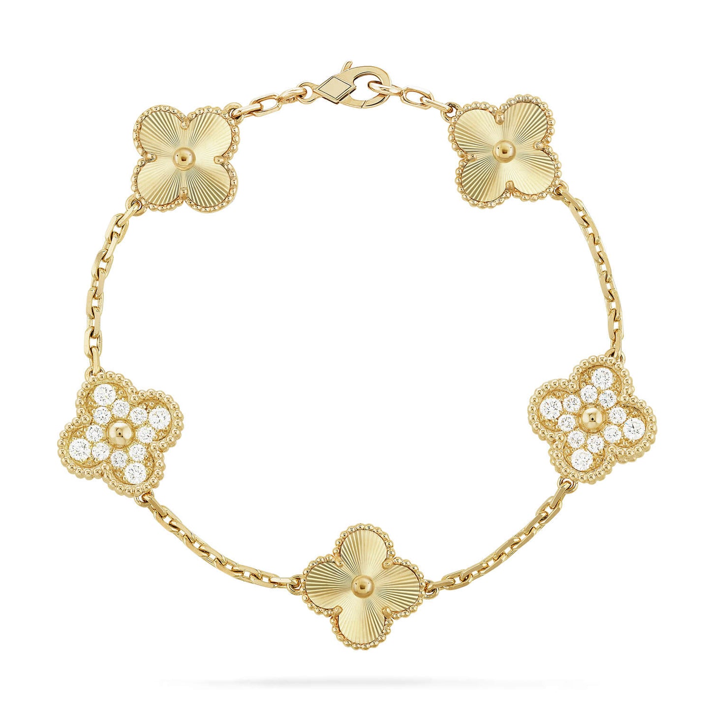 [✨ROSE💎] CLOVER 5 MOTIF LASER BRACELET COLLECTION