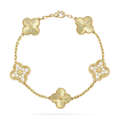 [✨ROSE💎] CLOVER 5 MOTIF LASER BRACELET COLLECTION