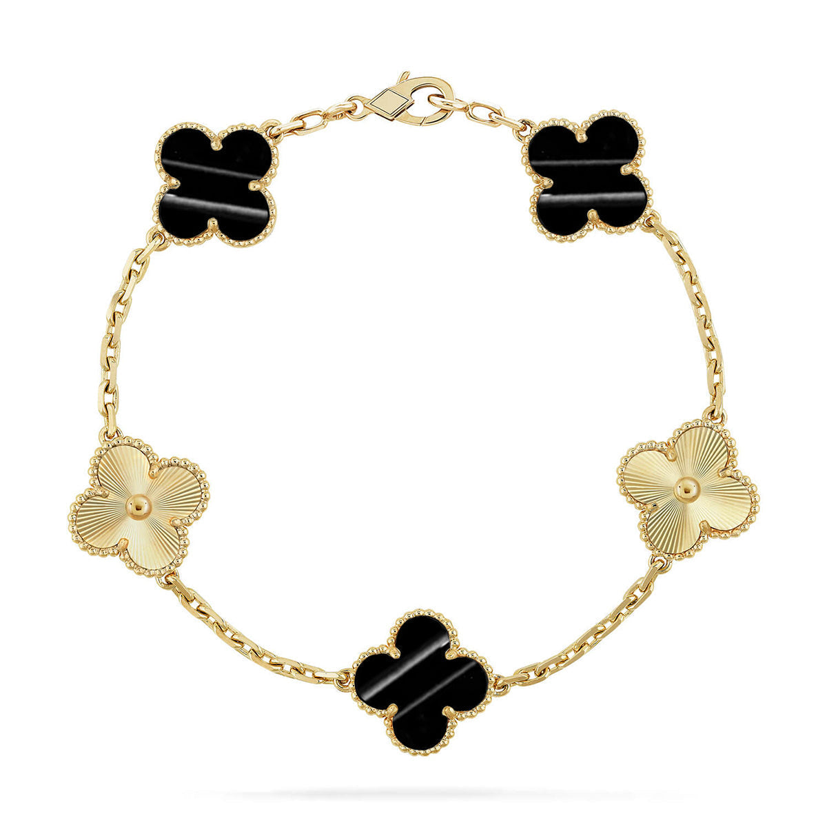 [✨ROSE💎] CLOVER 5 MOTIF PULSAR STONE BRACELET COLLECTION