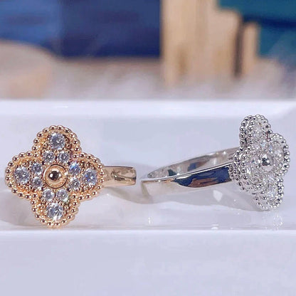 [✨ROSE💎]CLOVER DIAMOND RING