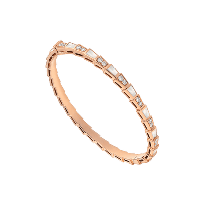 [✨ROSE💎]SERPENTI BRACELET PINK GOLD MOP DIAMOND