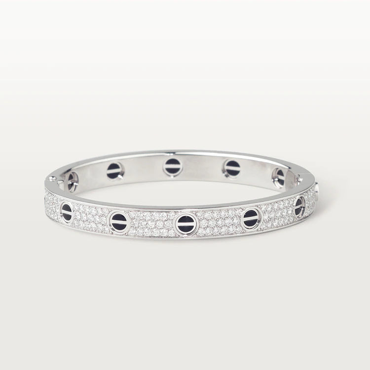 [✨ROSE💎]LOVE BRACELET 6.1MM DIAMOND-PAVED CERAMIC