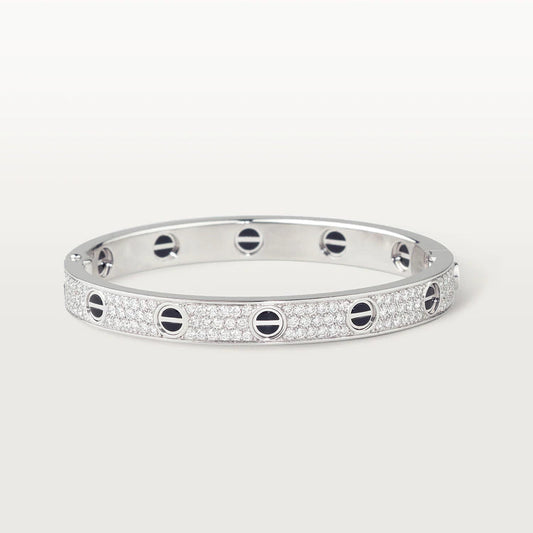 [✨ROSE💎]LOVE BRACELET 6.1MM DIAMOND-PAVED CERAMIC