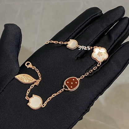 [✨ROSE💎]LUCKY SPRING 5 MOTIF BRACELET