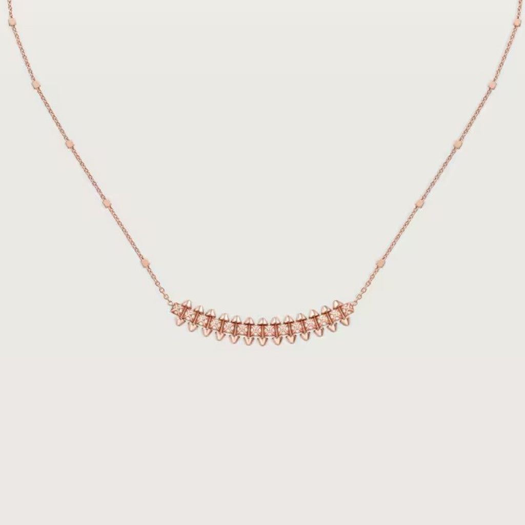 [✨ROSE💎]CLASH  SMALL FULL DIAMOND NECKLACE