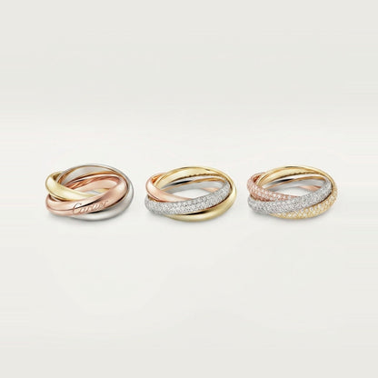 [✨ROSE💎]TRINITY 3.2MM RING COLLECTION