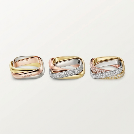 [✨ROSE💎]TRINITY 3.5MM CUSHION RING COLLECTION