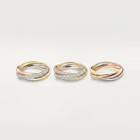 [✨ROSE💎]TRINITY 2.5MM RING COLLECTION