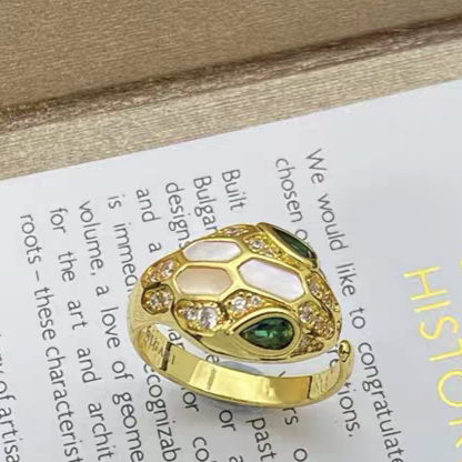 [✨ROSE💎]BRAND NEW ASSORTED SNAKE HEAD MOTHER OF PEARL RINGS