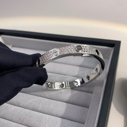 [✨ROSE💎]LOVE BRACELET 6.1MM DIAMOND-PAVED CERAMIC
