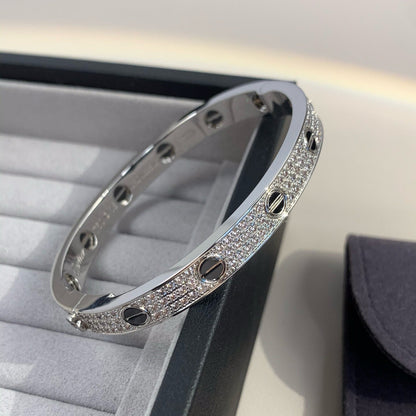 [✨ROSE💎]LOVE BRACELET 6.1MM DIAMOND-PAVED CERAMIC