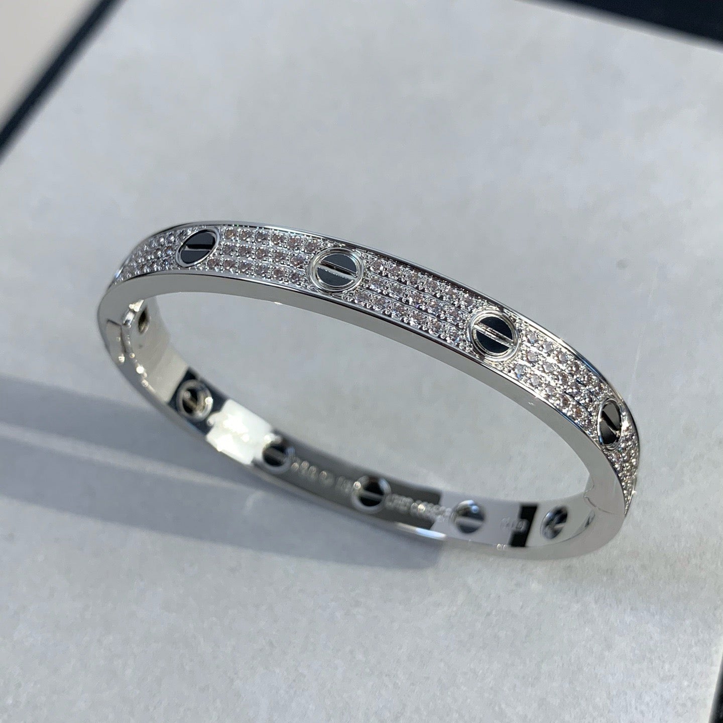 [✨ROSE💎]LOVE BRACELET 6.1MM DIAMOND-PAVED CERAMIC