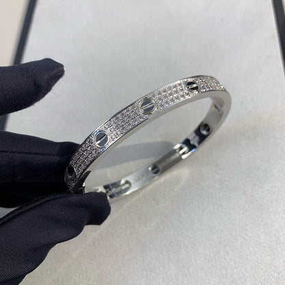 [✨ROSE💎]LOVE BRACELET 6.1MM DIAMOND-PAVED CERAMIC