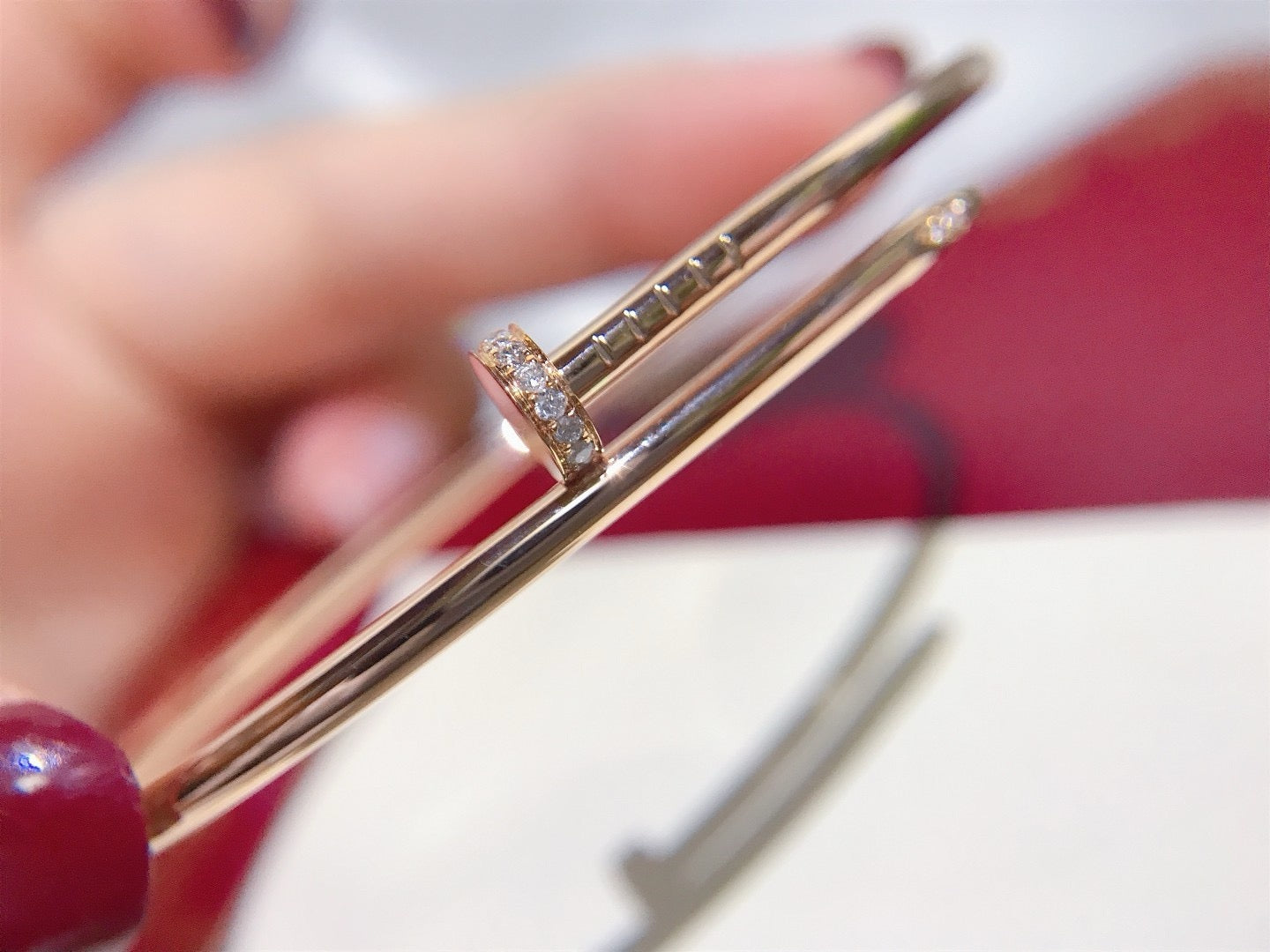 [✨ROSE💎]JUSTE BRACELET 2.5MM DIAMONDS