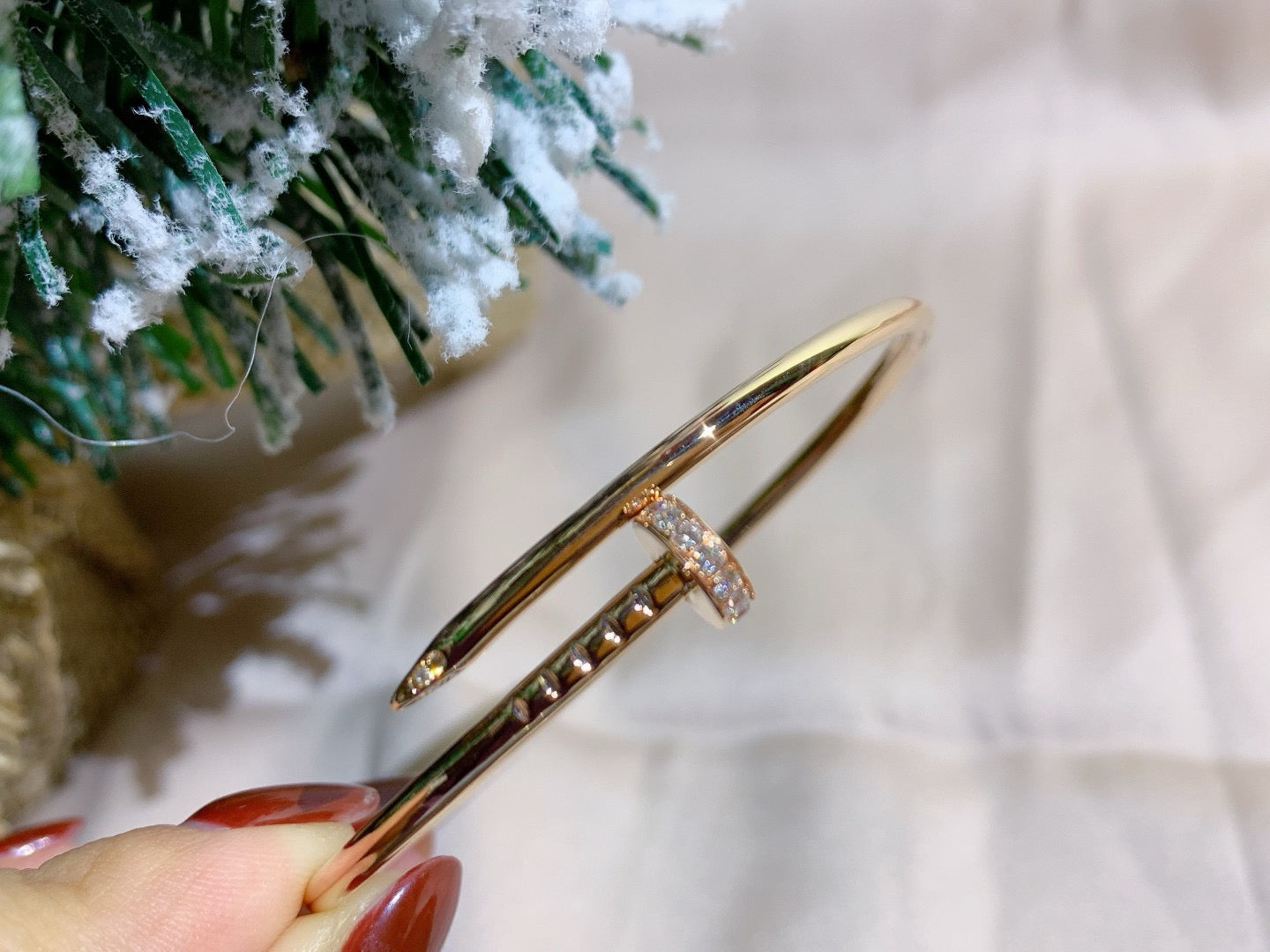 [✨ROSE💎]JUSTE BRACELET 2.5MM DIAMONDS
