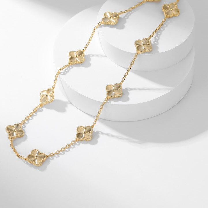 [✨ROSE💎]CLOVER 10 MOTIFS LASER NECKLACE