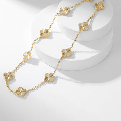 [✨ROSE💎]CLOVER 10 MOTIFS LASER NECKLACE