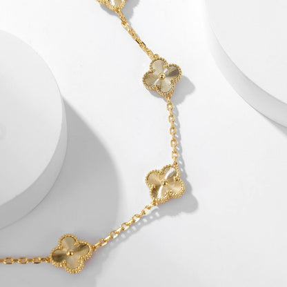[✨ROSE💎]CLOVER 10 MOTIFS LASER NECKLACE