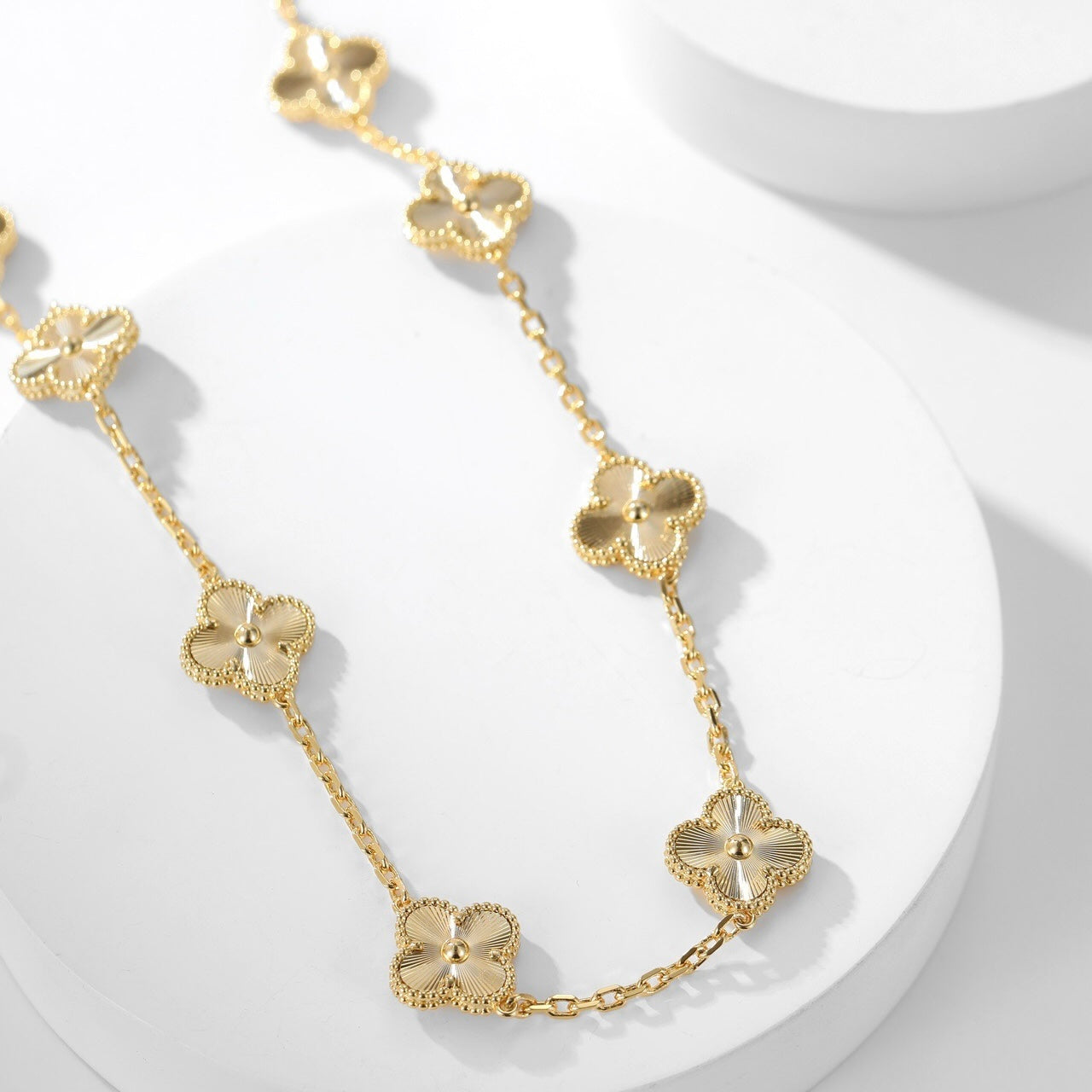 [✨ROSE💎]CLOVER 10 MOTIFS LASER NECKLACE