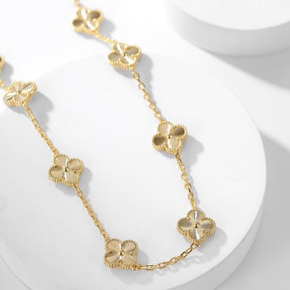 [✨ROSE💎]CLOVER 10 MOTIFS LASER NECKLACE