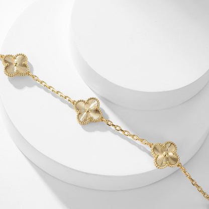 [✨ROSE💎]CLOVER 10 MOTIFS LASER NECKLACE