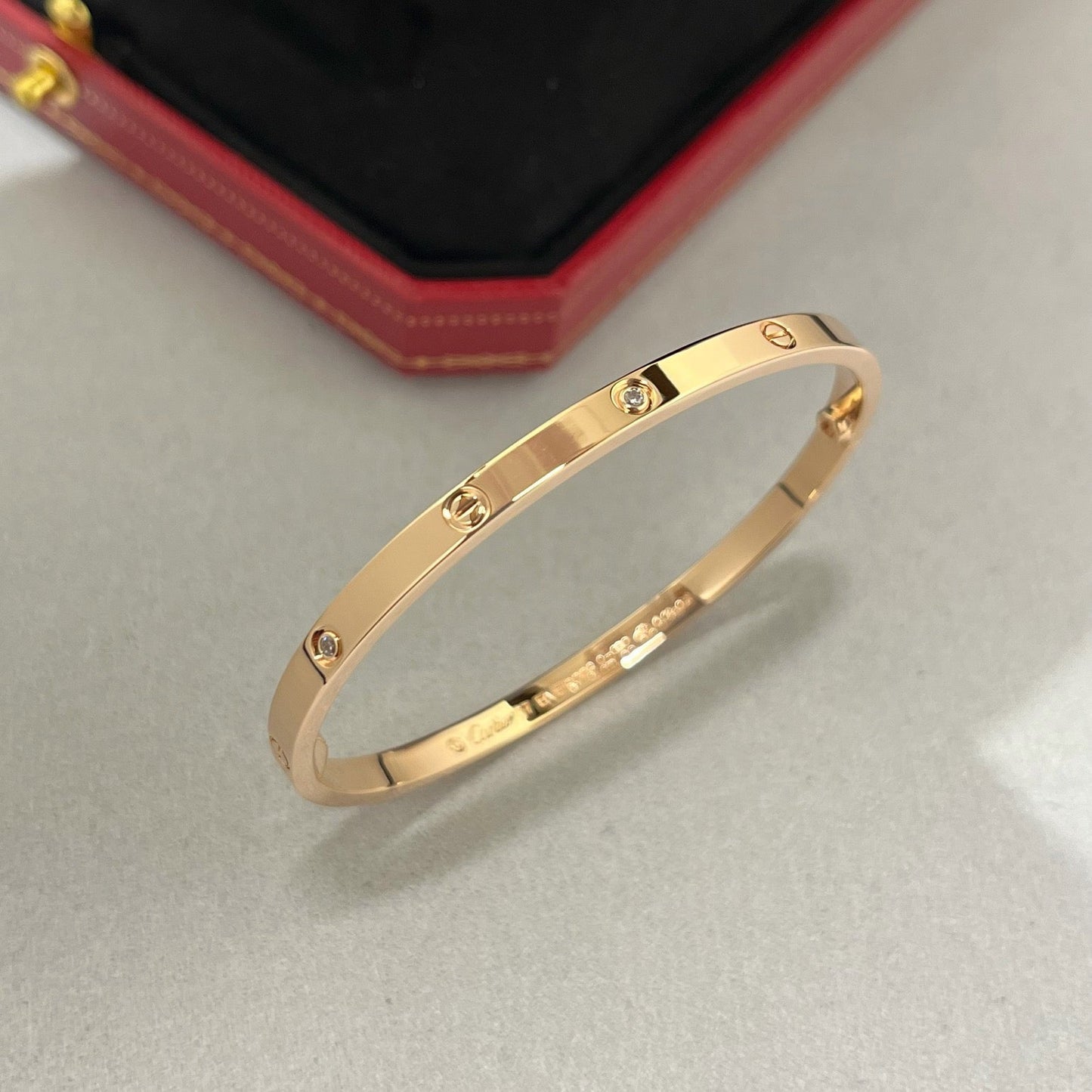[✨ROSE💎]LOVE BRACELET 3.65MM 6 DIAMONDS