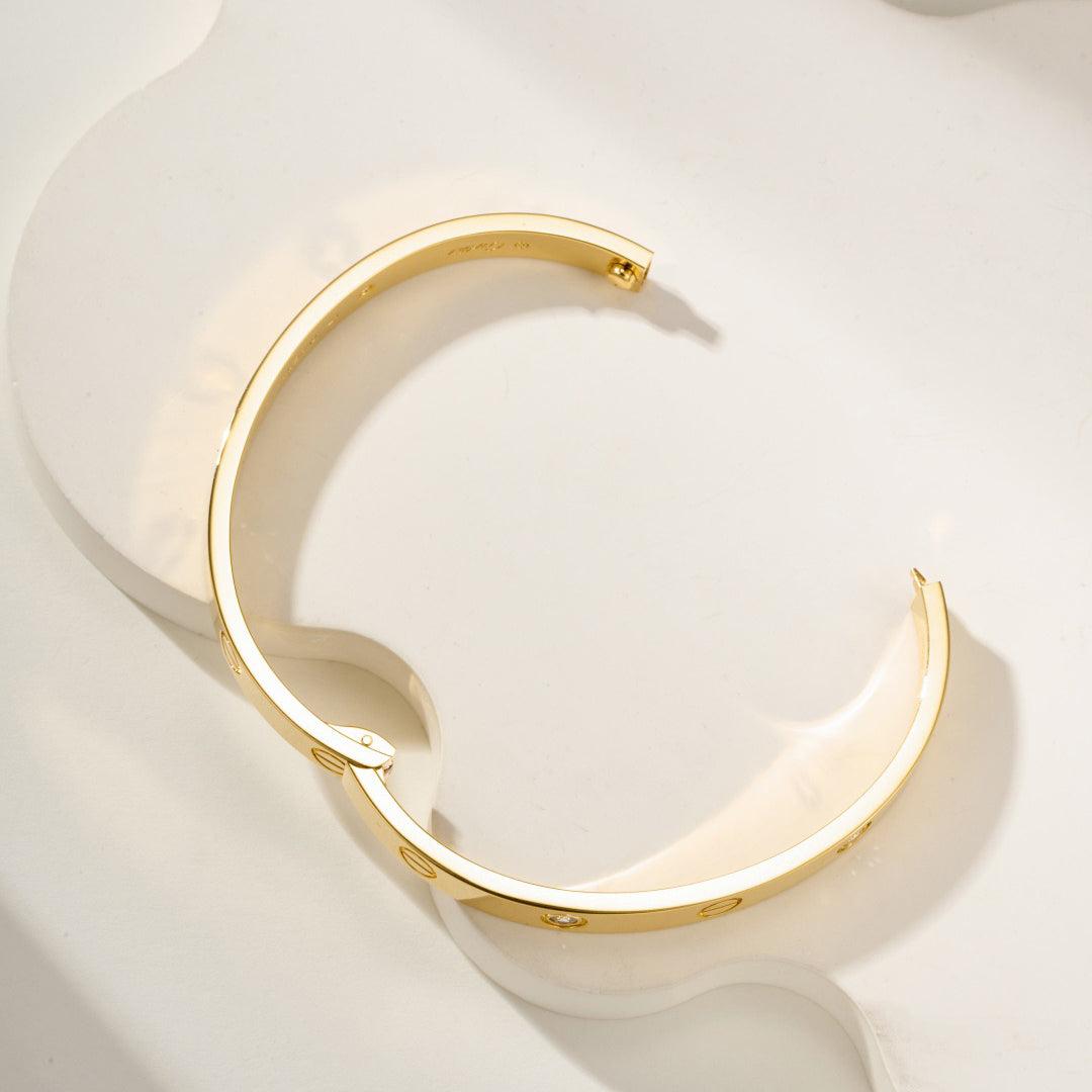 [✨ROSE💎]LOVE BRACELET 6.1MM 4 DIAMONDS