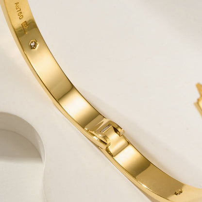 [✨ROSE💎]LOVE BRACELET 6.1MM 4 DIAMONDS