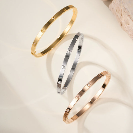 [✨ROSE💎]LOVE BRACELET 3.65MM 6 DIAMONDS
