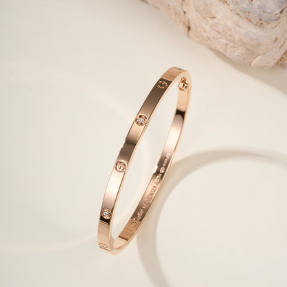 [✨ROSE💎]LOVE BRACELET 3.65MM 6 DIAMONDS