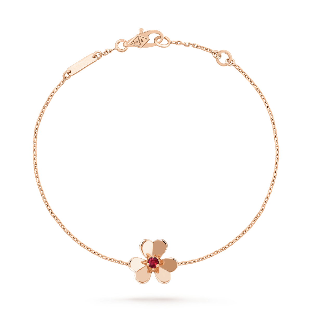 [✨ROSE💎]FRIVOLE GOLD FLOWER PINK MALACHITE BRACELET