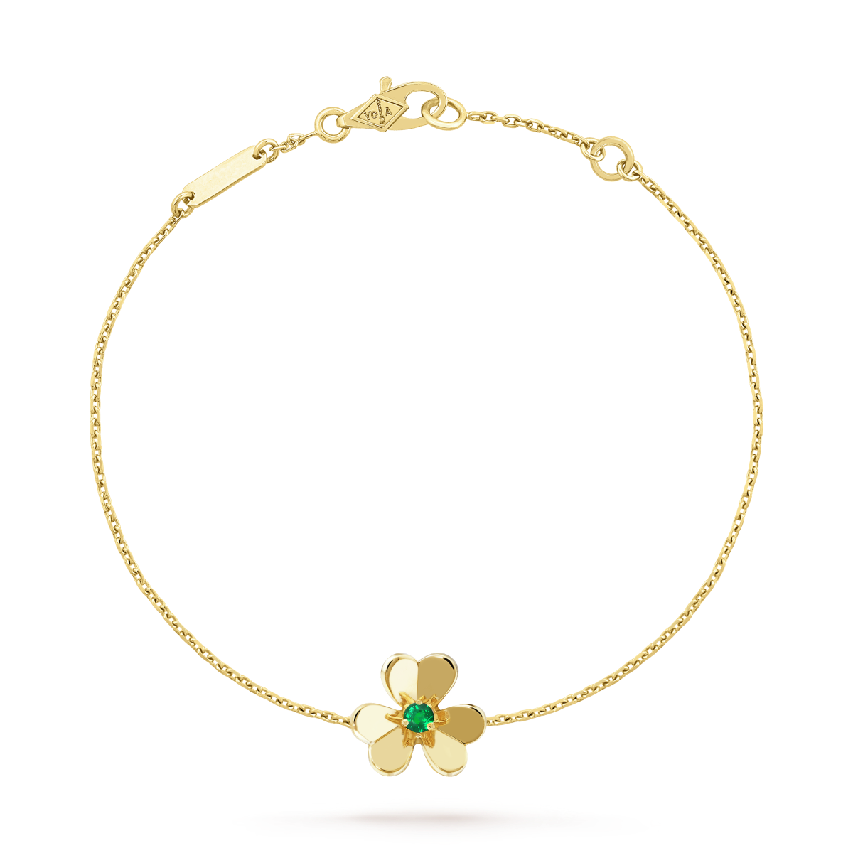 [✨ROSE💎]FRIVOLE GOLD FLOWER PINK MALACHITE BRACELET