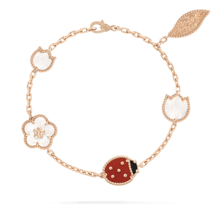 [✨ROSE💎]LUCKY SPRING 5 MOTIF BRACELET