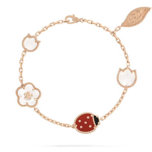 [✨ROSE💎]LUCKY SPRING 5 MOTIF BRACELET