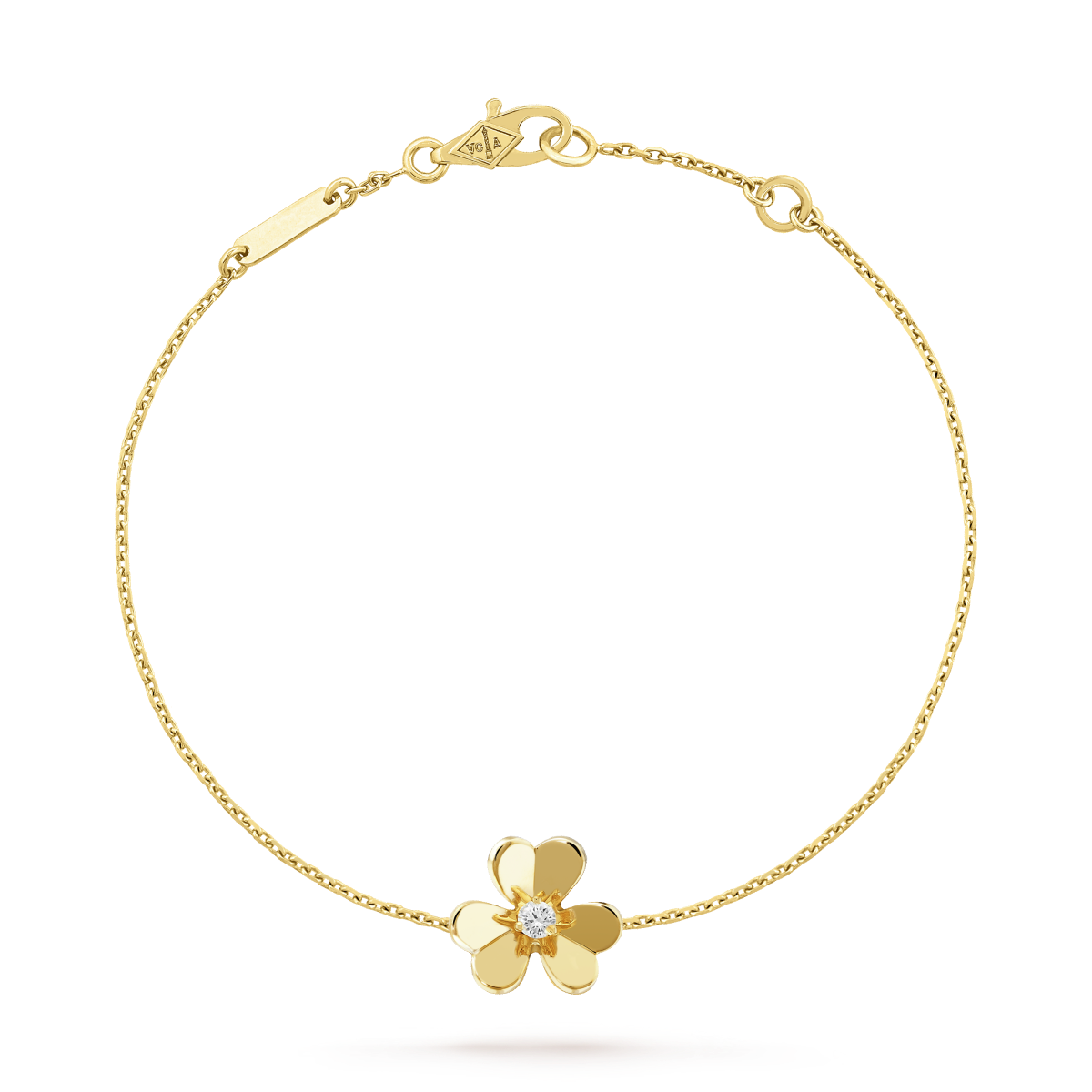 [✨ROSE💎]FRIVOLE GOLD FLOWER PINK MALACHITE BRACELET