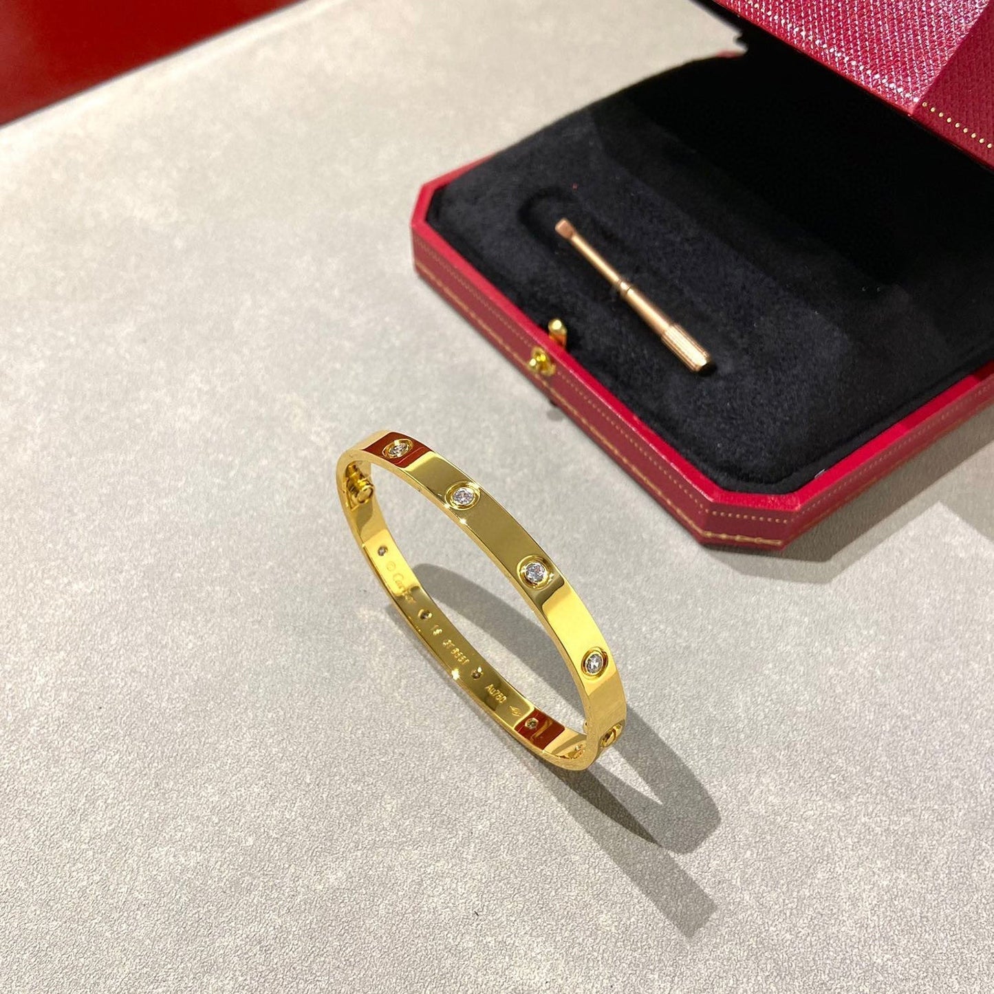 [✨ROSE💎]LOVE BRACELET 6.1MM 10 DIAMONDS
