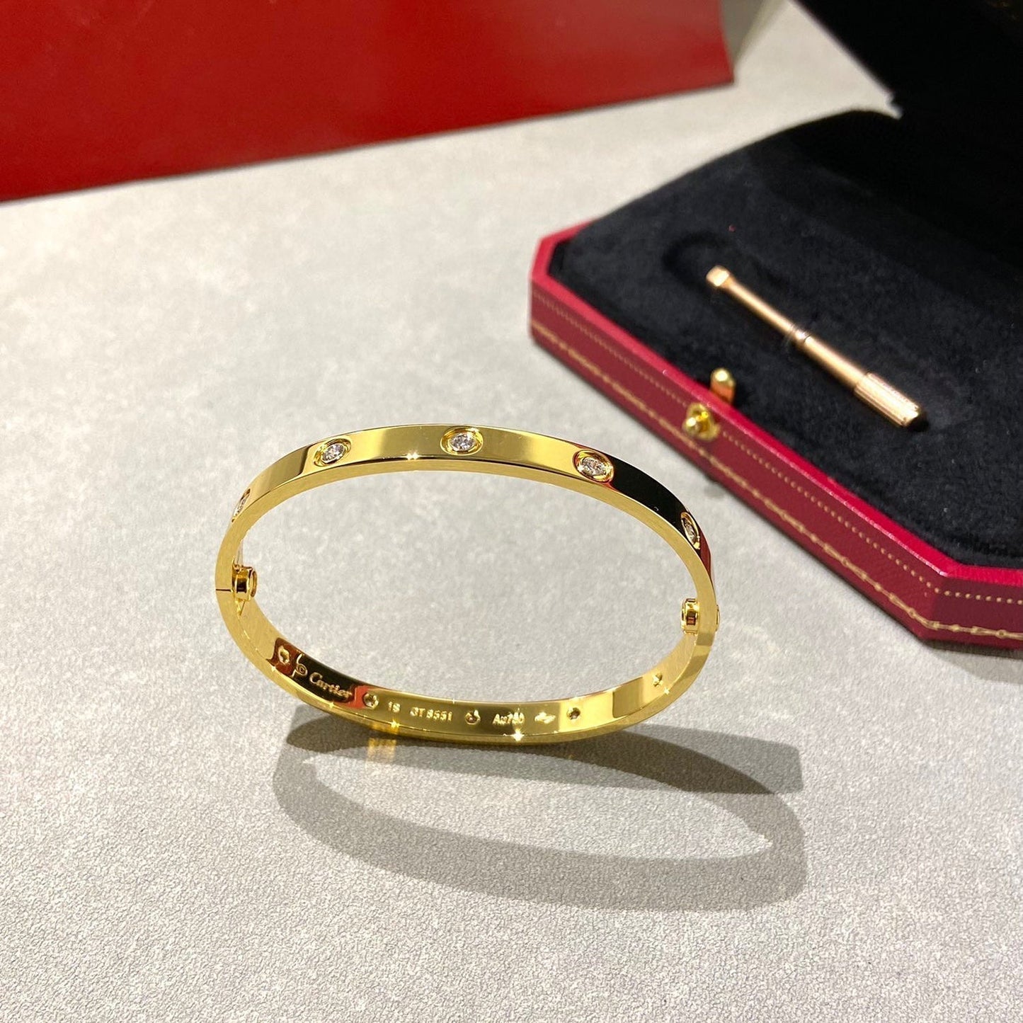 [✨ROSE💎]LOVE BRACELET 6.1MM 10 DIAMONDS