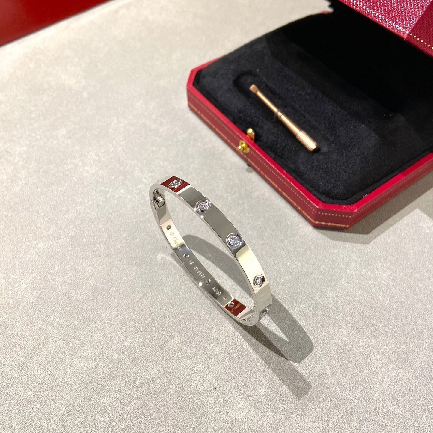 [✨ROSE💎]LOVE BRACELET 6.1MM 10 DIAMONDS