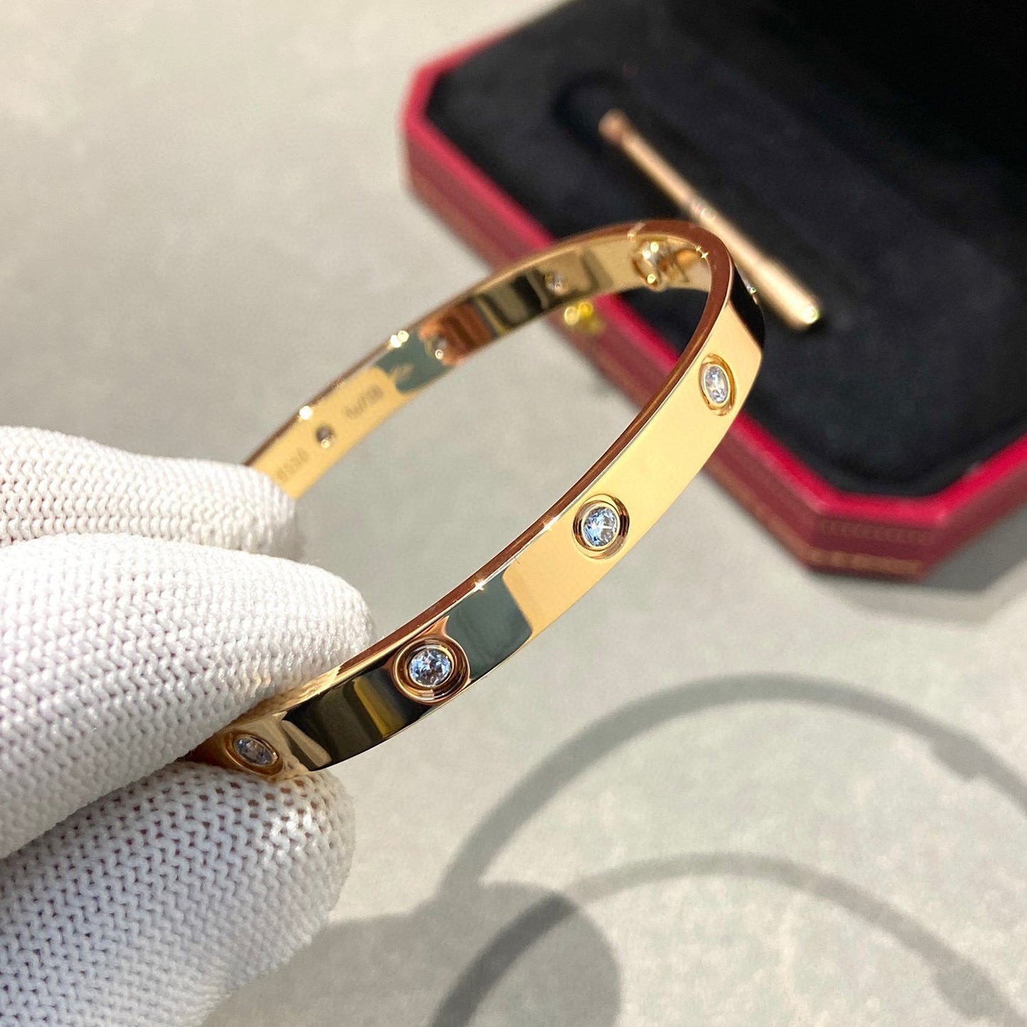 [✨ROSE💎]LOVE BRACELET 6.1MM 10 DIAMONDS