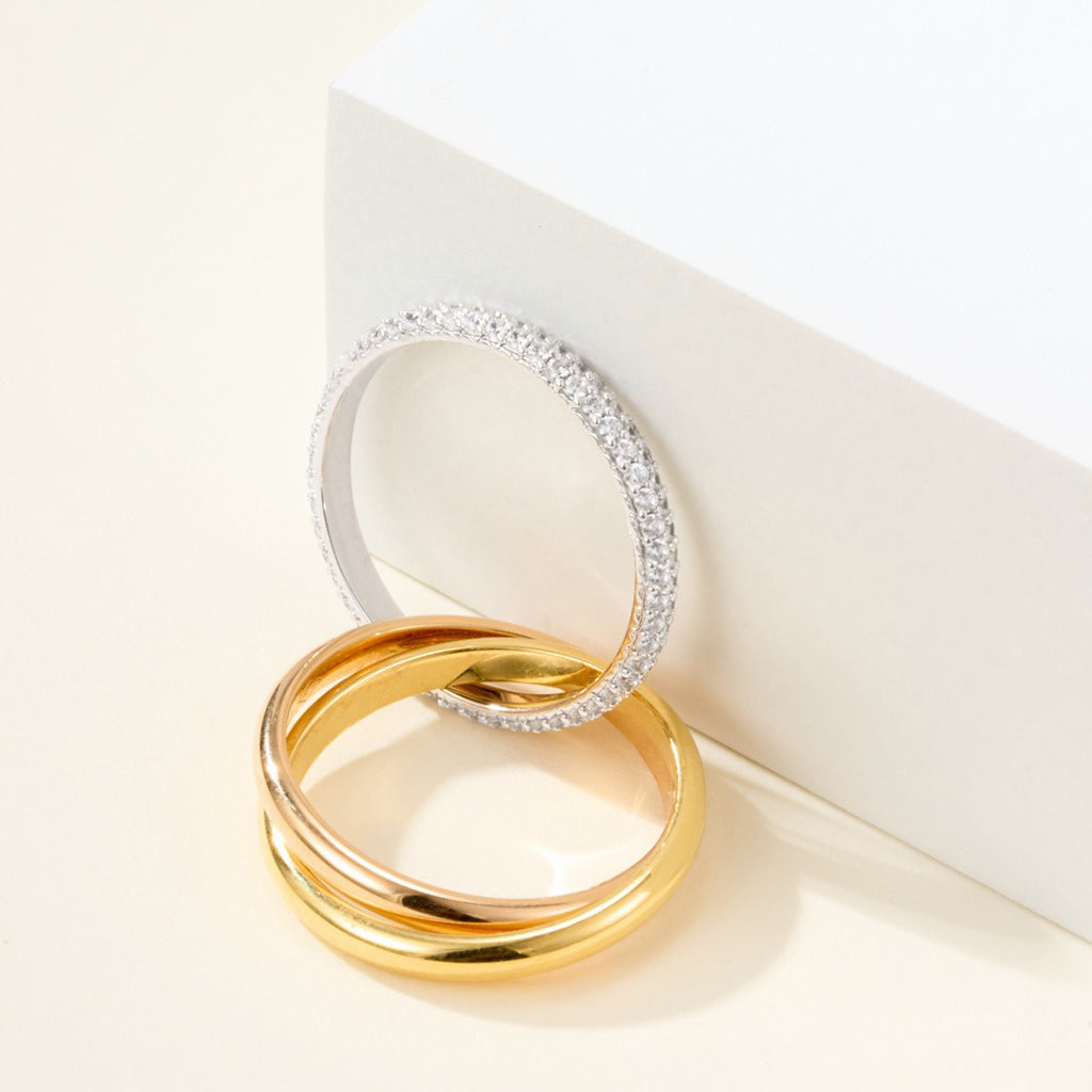 [✨ROSE💎]TRINITY 2.5MM RING COLLECTION
