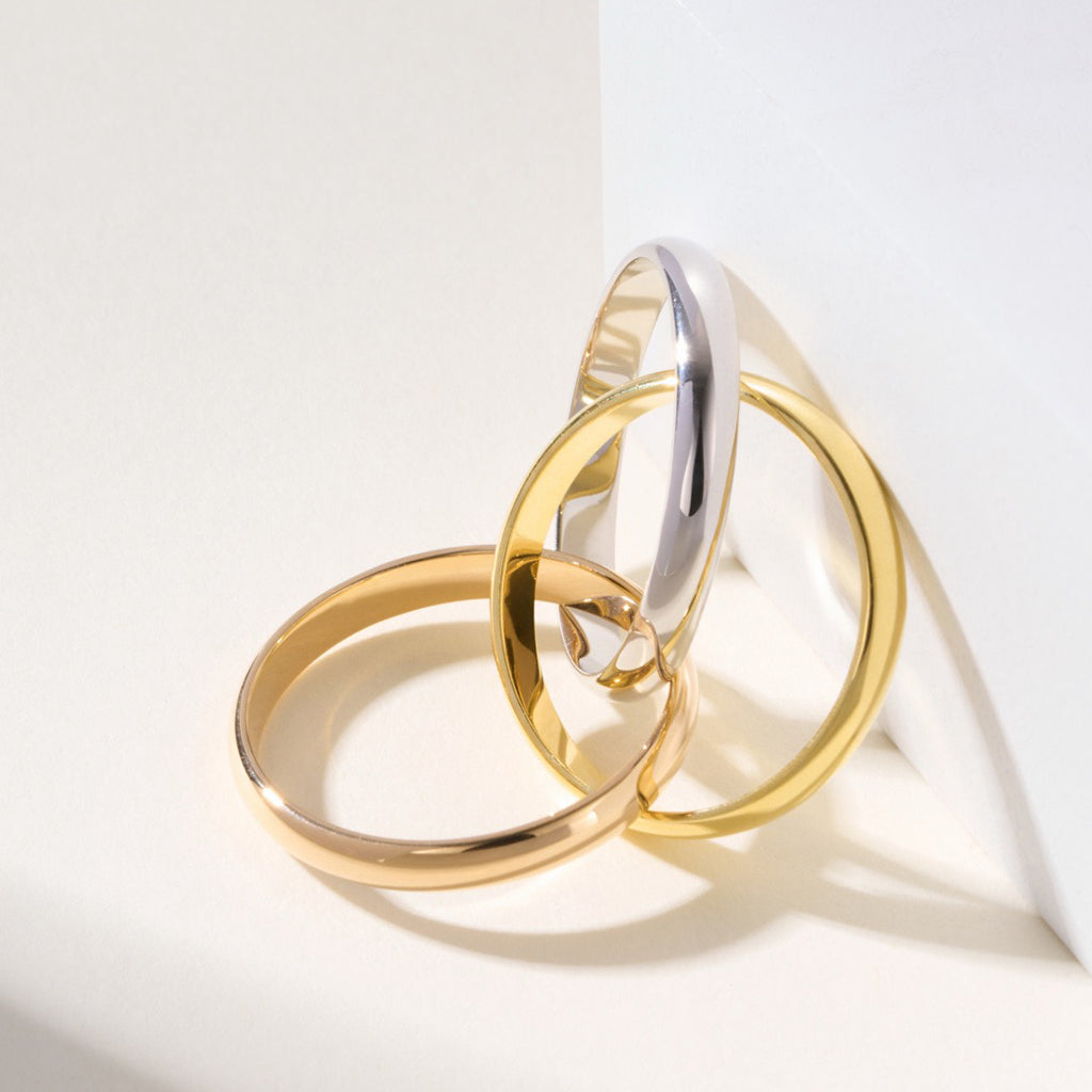 [✨ROSE💎]TRINITY 2.5MM RING COLLECTION