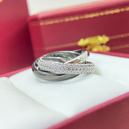 [✨ROSE💎]TRINITY 3.2MM RING BLACK CERAMIC