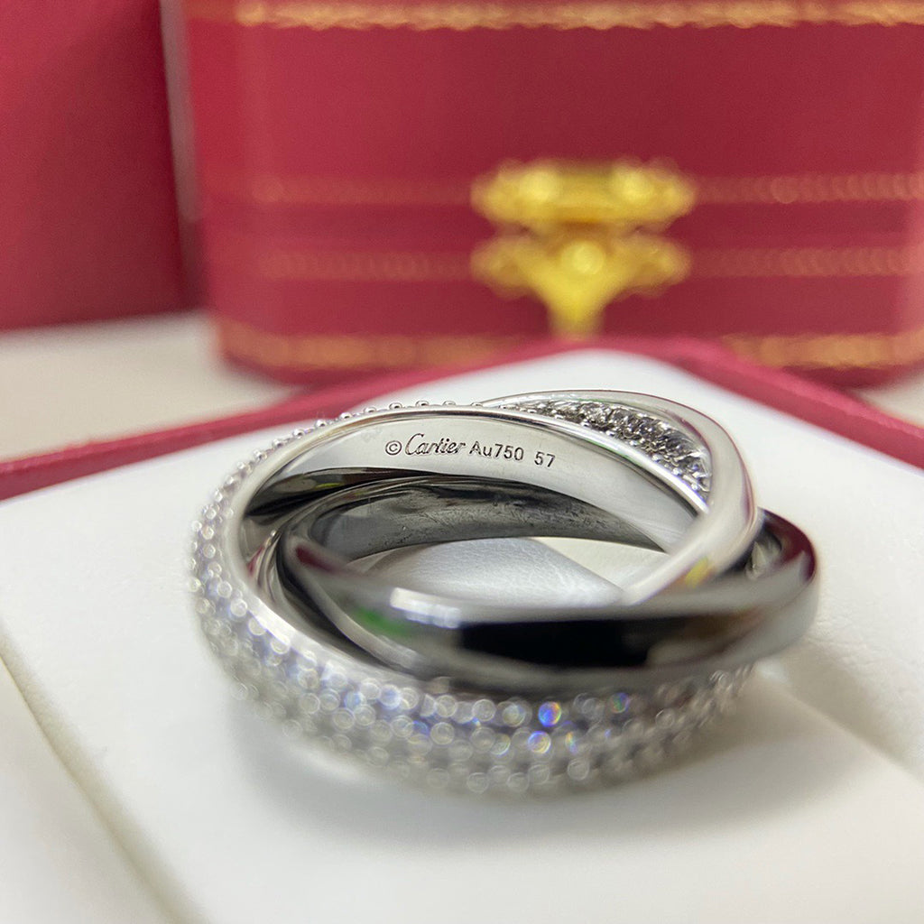 [✨ROSE💎]TRINITY 3.2MM RING BLACK CERAMIC